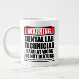Grande Tasse Avertissement Technicien De Laboratoire Dentaire D