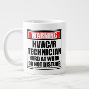 Grande Tasse Avertissement Technicien HVAC/R Dur Au Travail
