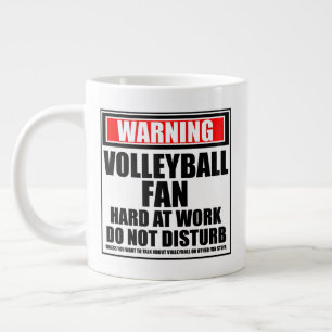 Grande Tasse Avertissement Ventilateur De Volleyball Dur Au Tra