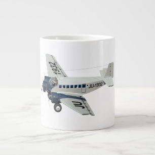 Grande Tasse Avion rétro de dessin