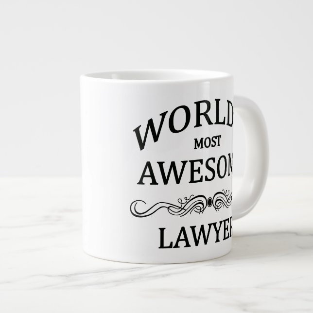 Grande Tasse Avocat le plus génial du monde (Devant droit)