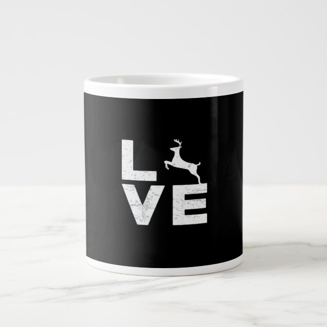 Grande Tasse Awesome Deer Lover Trendy Aesthetic Design  (Devant)