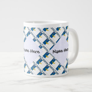 Grande Tasse Azores Drapeau Azoréen Personnalisé Nom