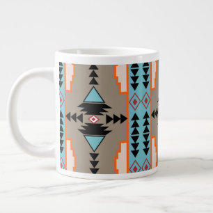 Grande Tasse Aztec Tribal Géométrique