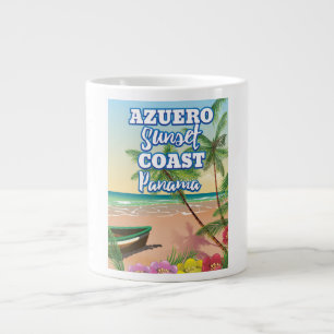 Grande Tasse Azuero Sunset Coast Panama affiche de voyage de pl