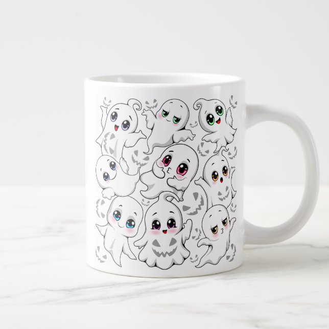 Grande Tasse Baby Ghosts Éffrayant mignon Halloween humeur (Droite)