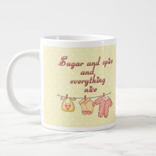 Grande Tasse Baby Shower Sugar and Spice   