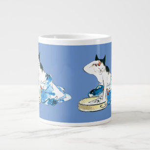 Grande Tasse Bain japonais de chats humoristique II