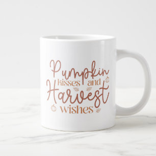 Grande Tasse Baisers citrouilles et souhaits de récolte