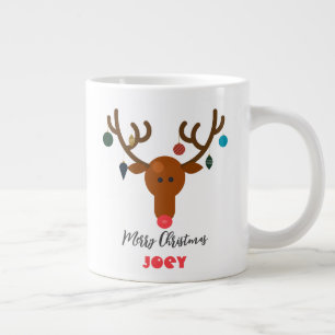 Grande Tasse Bal de Noël de Reindeer Whimser