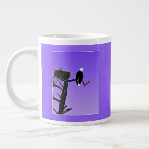 Grande Tasse Bald Eagle at Sunset - Art original de la faune