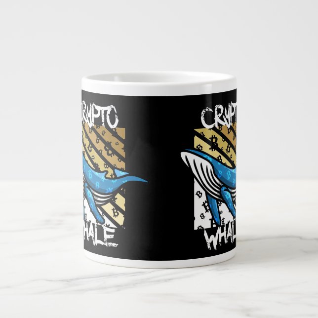 Grande Tasse Baleine Btc Crypto - Pièce Crypto (Devant)