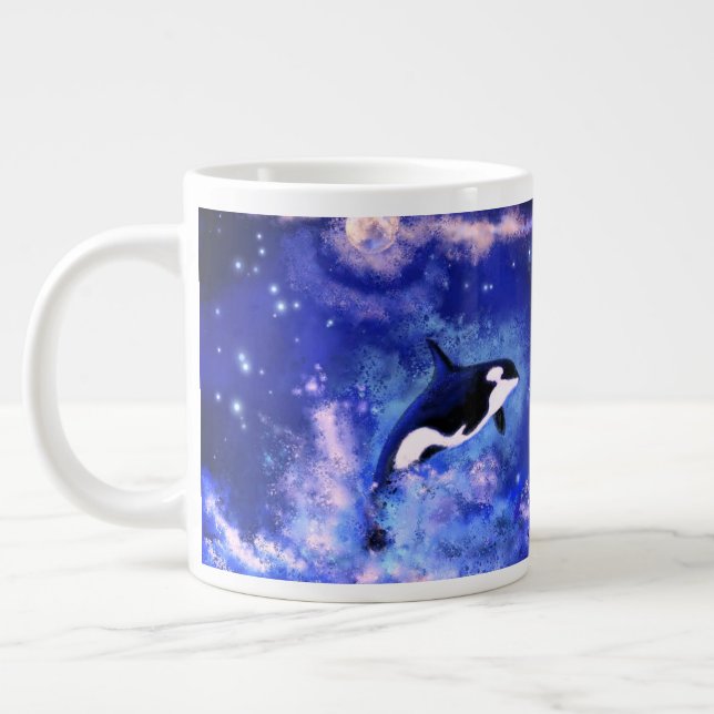 Grande Tasse Baleines tueuses sur la boue de Pleine lune (Gauche)