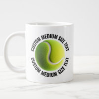 Balle de Tennis Personnalisée avec Texte de Taille