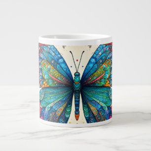 Grande Tasse Ballet arc-en-ciel d'un papillon