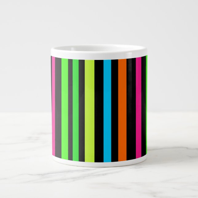 Grande Tasse Bandes néon (Devant)