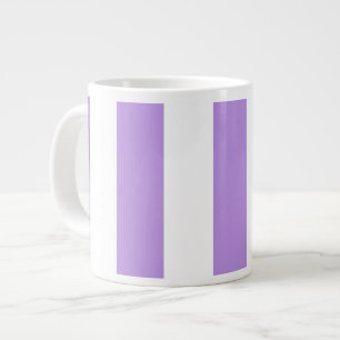 Grande Tasse Bandes pourpres, Blancs, Motif rayé