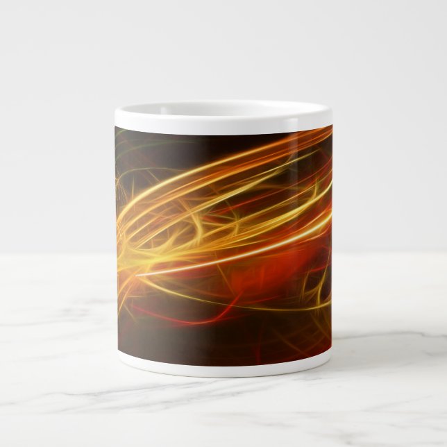 Grande Tasse Bannière de conception abstraite (Devant)