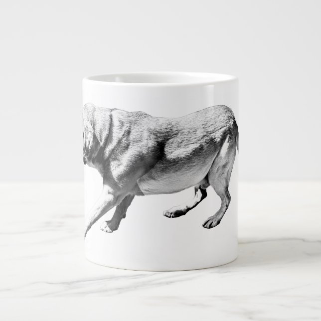 Grande Tasse Barre positionnée - Profil latéral (Devant)