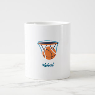 Grande Tasse Basket-ball Votre nom personnel