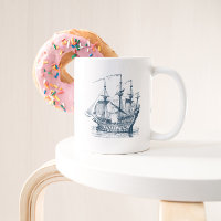 Bateau à voile bleu marine
