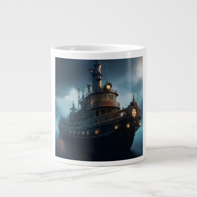 Grande Tasse Bateau-remorque à vapeur (Devant)