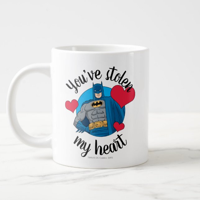 Grande Tasse Batman Valentine | Vous avez volé mon coeur (Gauche)
