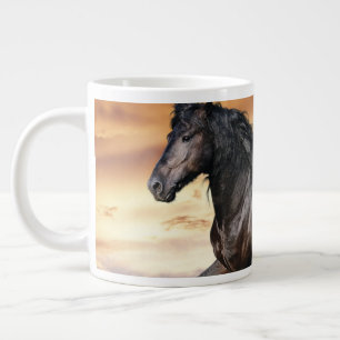 Grande Tasse Beau Cheval Noir