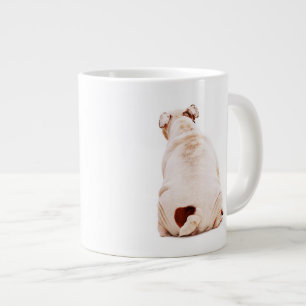 Grande Tasse Beau chien drôle blanc Bulldog