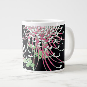 Grande Tasse Beau Chrysanthemum fin Floral japonais