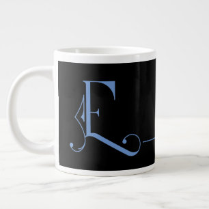 Grande Tasse Beau minimaliste Élégant Monogramme E