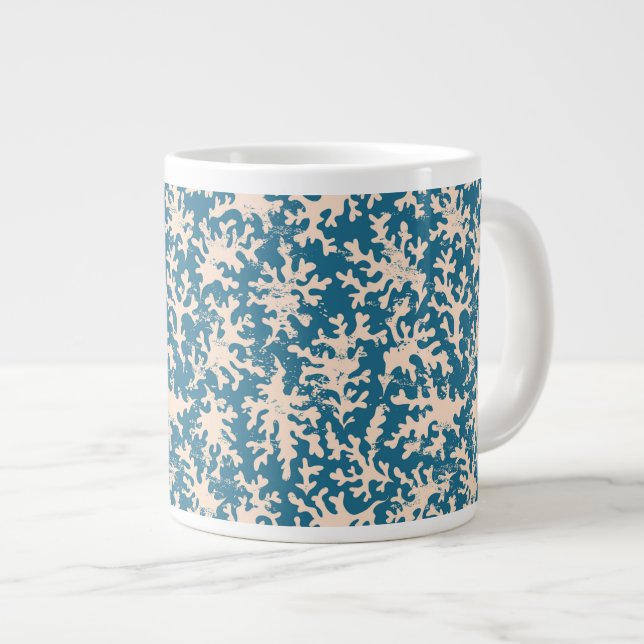 Grande Tasse Beau Motif corallien (Devant droit)