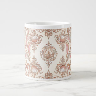 Grande Tasse Beau Rose Gold Mozaik Vintage
