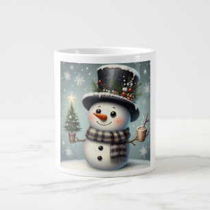 Grande Tasse Beau tourbillon Noël/bonhomme de neige d'hiver