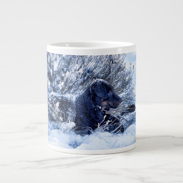 Grande Tasse Beauceron Puppy Share a Cup Add Name (Devant)