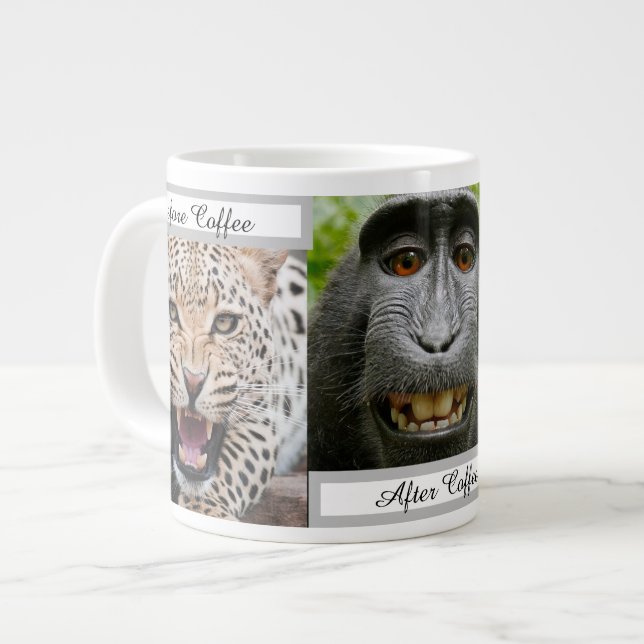 Grande Tasse Beaux Animaux De Café (Devant gauche)