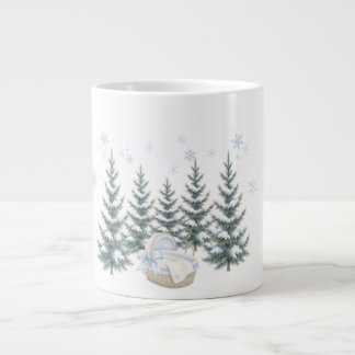 Grande Tasse Bébé aquarelle il fait froid dehors baby shower