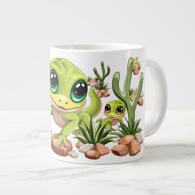 Grande Tasse Bébé Geckos jote personnages de dessin (Devant droit)