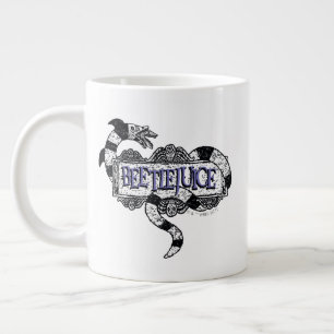 Grande Tasse Beetlejus   Vapeur de sable enroulé sur le logo Be