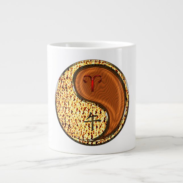 Grande Tasse Bélier & Cheval de Bois (Devant)