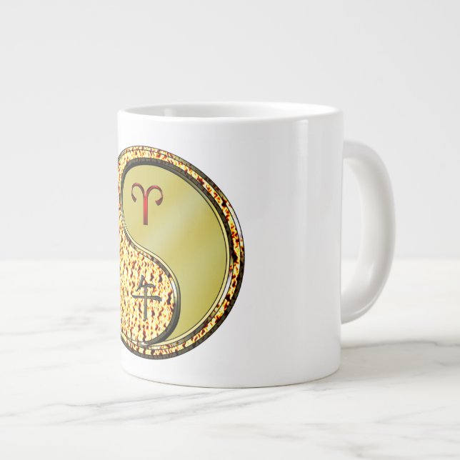 Grande Tasse Bélier & Cheval de Métal (Devant droit)