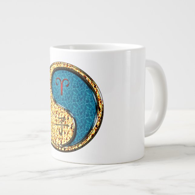 Grande Tasse Bélier & Rat d'eau (Devant droit)