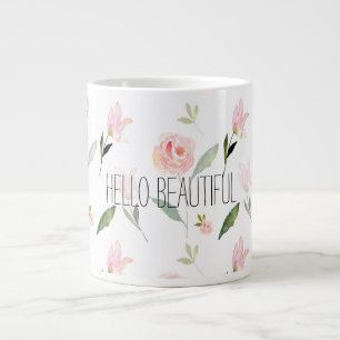 Grande Tasse Belle aquarelle florale