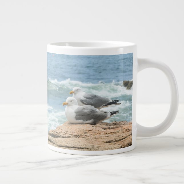 Grande Tasse Belle côte du Maine Acadia Seagulls (Droite)