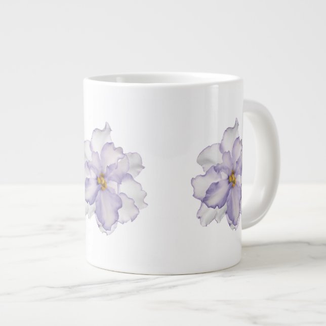 Grande Tasse Belle Orchidée de Lavande (Devant droit)