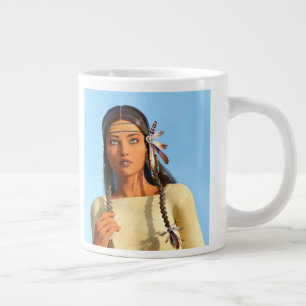 Grande Tasse Belle tenue autochtone amérindienne