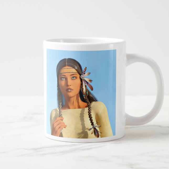 Grande Tasse Belle tenue autochtone amérindienne (Droite)