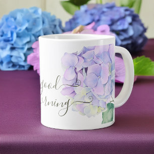 Grande Tasse Belles fleurs d'Hygrangea, été bon matin