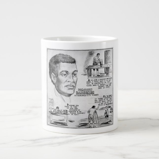 Grande Tasse Benjamin Banneker : Black Scientist & Revolutionar (Devant)