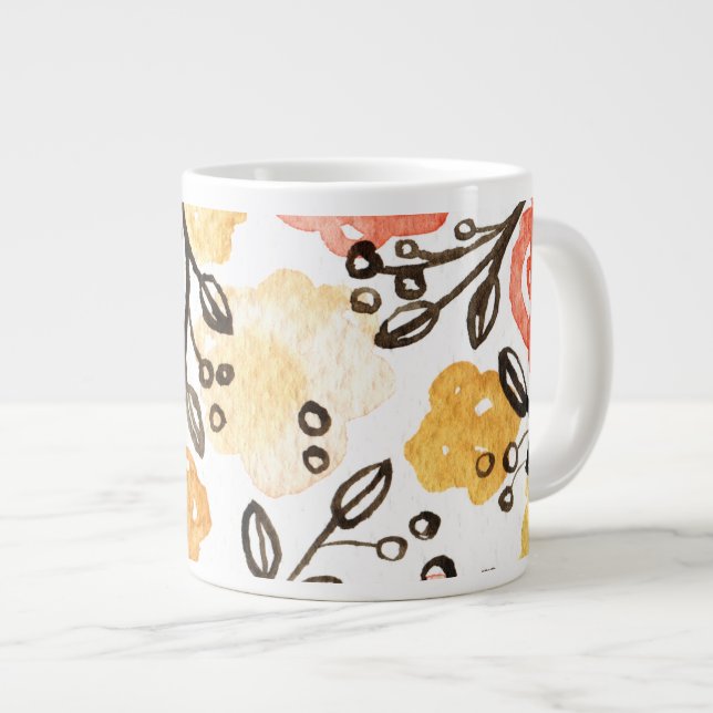 Grande Tasse Berries et fleurs (Devant droit)